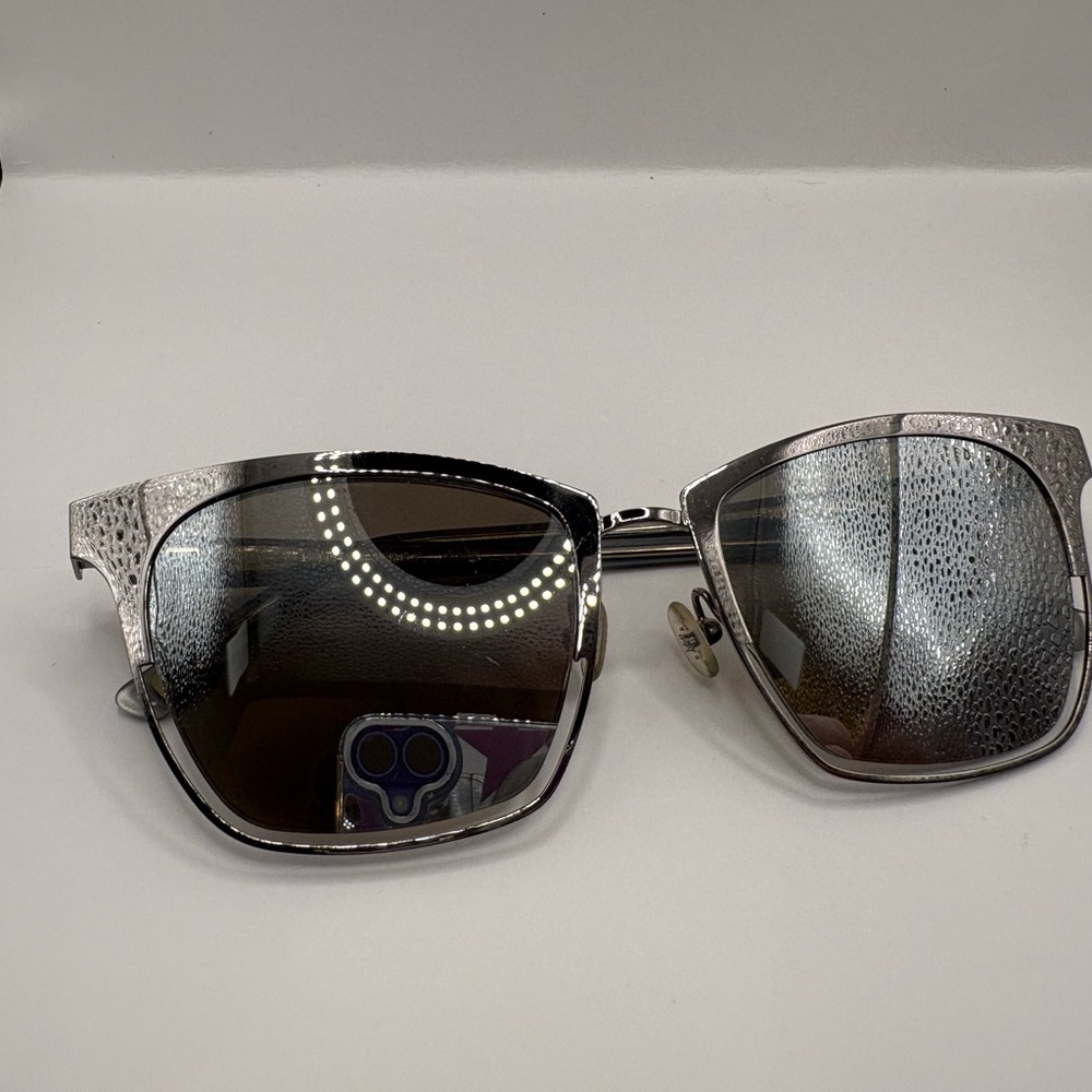 368-Ted Baker London Silver Women's Sunglasses with mirrorTinted Lenses